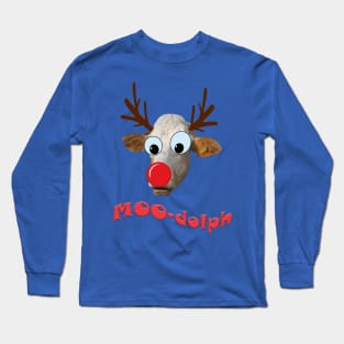 Moodolf Funny Rudolf Cow Long Sleeve T-Shirt